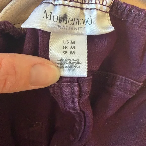 Purple Maternity Pants - Picture 3 of 3